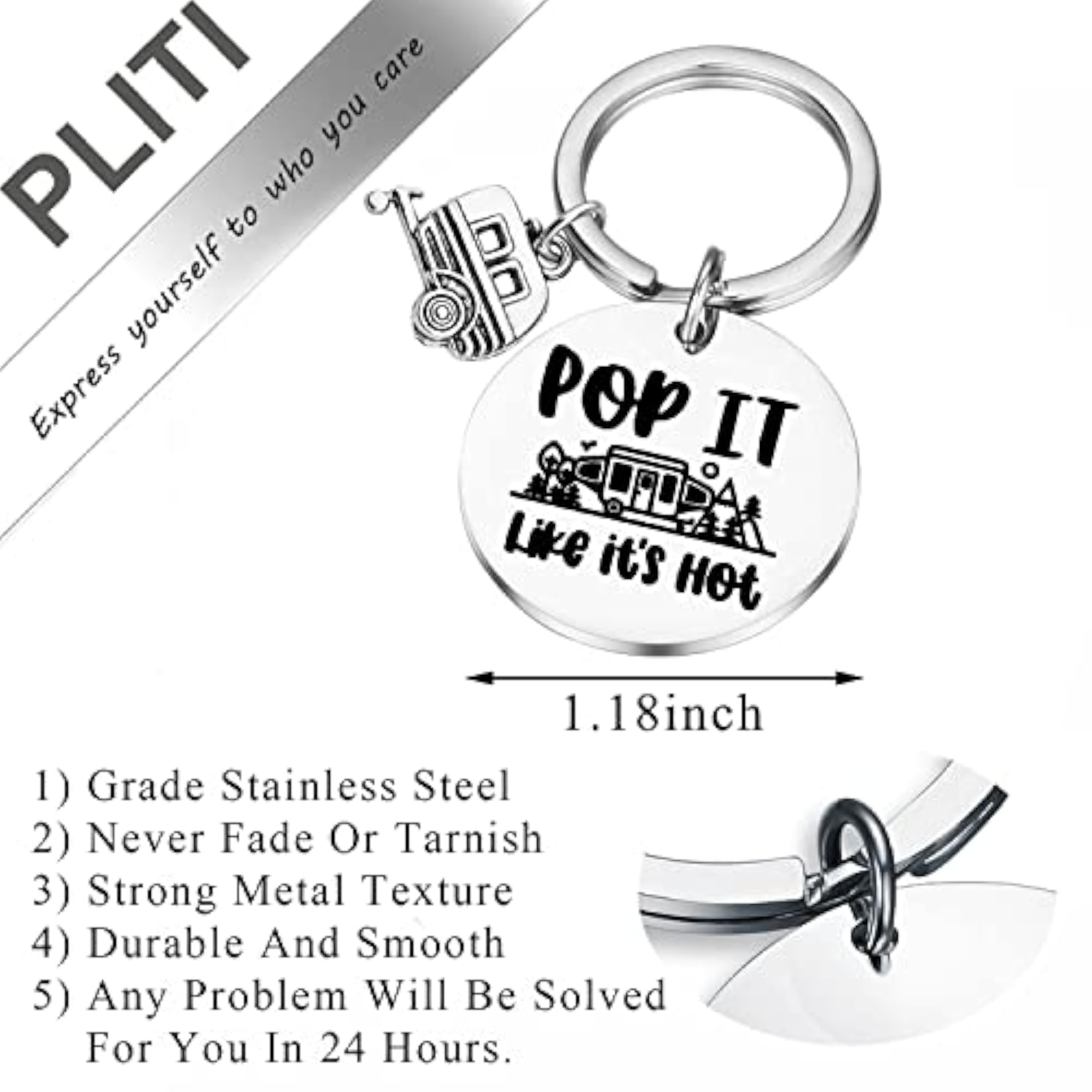RV Camping Keychain for Camper Lovers
