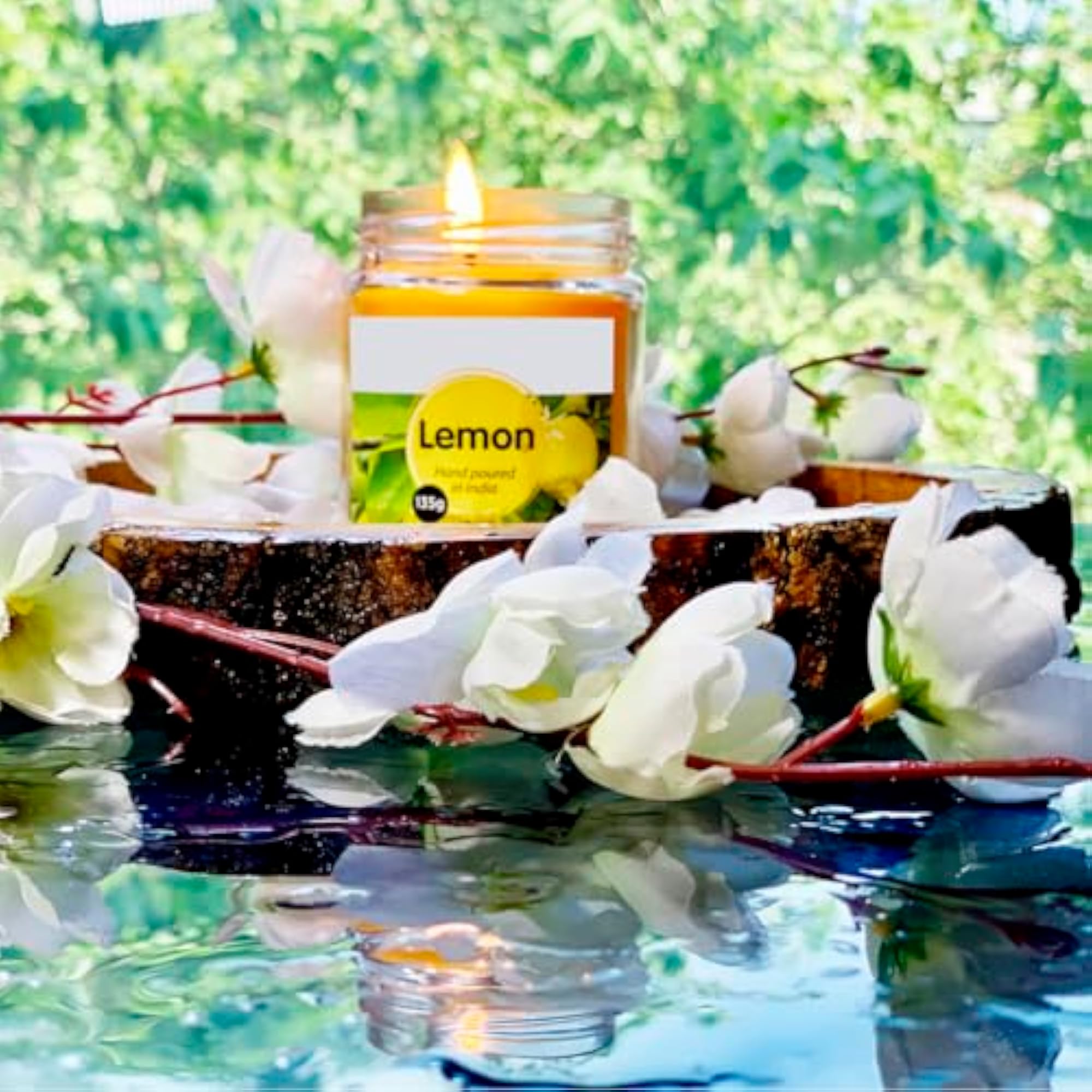 Lemon Scented Pillar Candles for Gifting