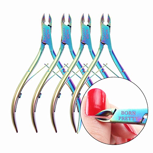 BORN PRETTY 1Pc colorful Nail Clipper Cuticle Nipper Scissor Dead Skin Remover manicuring Nail Art Tool #38327