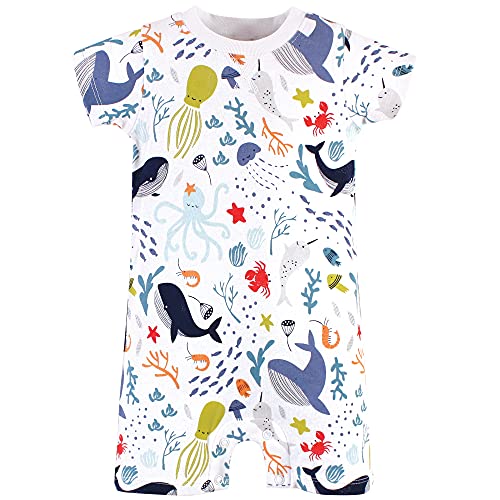 Touched By Nature 62347-24 Baby Boys Organic Cotton Rompers And Toddler T Shirt Set thumb #3