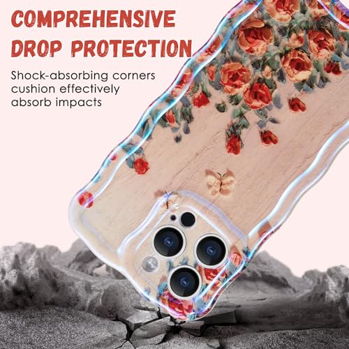 Coque iPhone 12 Pro Max beige à motif fleur vintage QLTYPRI - 4