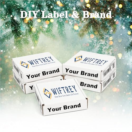 Image of WIFTREY 100 Pcs 4X4X1 inches Small Shipping Boxes, White Corrugated Cardboard Box for Packaging Small Business, Moving, Literature Mailer