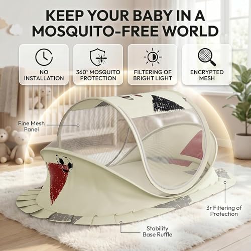 Image of StarAndDaisy Baby Mosquito net for Baby, Breathable mesh-Sleeping Nest for Baby's Peaceful Sleep, Baby Sleeping Pod.