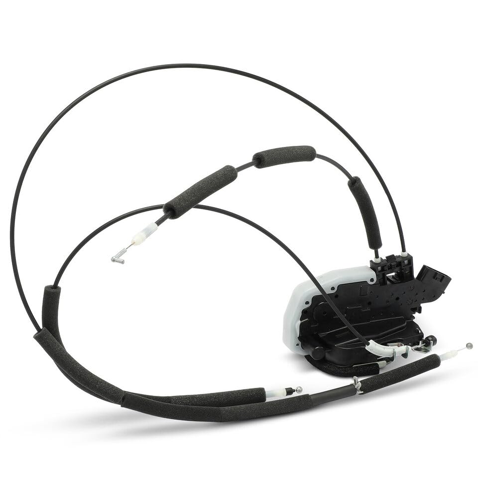 Image of Power Door Lock Actuator Door Latch with Cables, Fits for 2016-2024 Nissan TITAN & TITAN XD Front Right (Front Passenger Door), Repalces OEM 80500-EZ01B, DL353