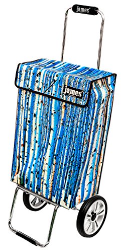 james® Einkaufstwagen Design Silva Deluxe, moderner Einkaufstrolley, bunter Lifestyle Trolly, Rollkoffer, 40kg Tragkraft… – Bild 3