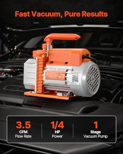 Bomba de Vacío VEVOR, 3.5 CFM 1/4 HP para HVAC miniatura 2