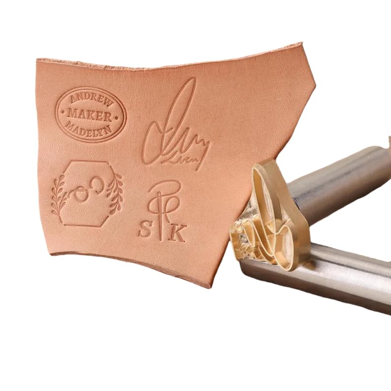 Sello de cuero personalizado, grabado en relieve de marca personalizada, sello de hierro de marca de martillo, herramientas de estampado de cuero con logotipo personalizado para manualidades, regalo