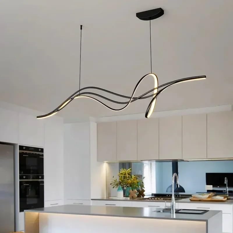 Suspension LED blanche minimaliste pour illuminer une grande table - 3