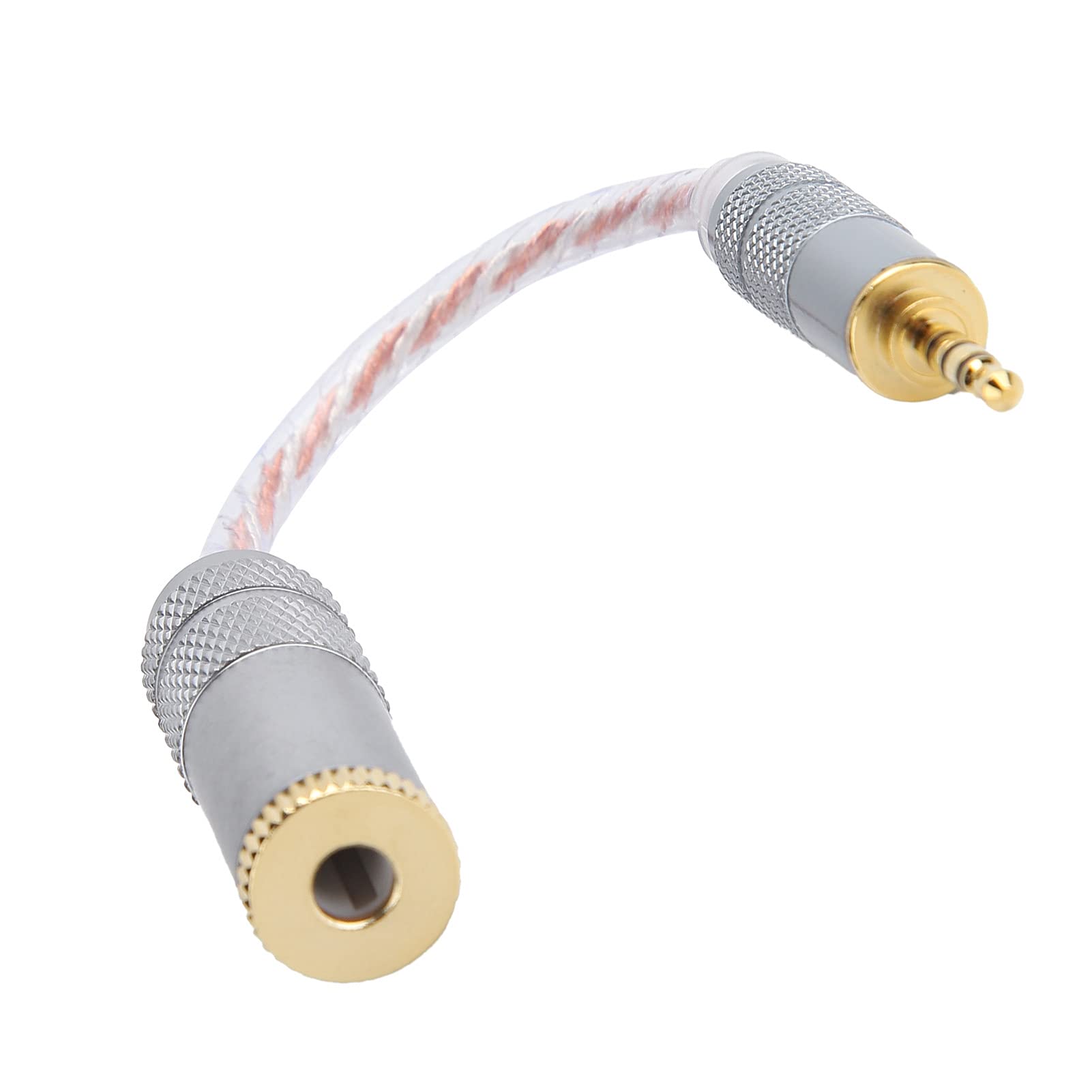 KIKYO Cavo adattatore audio da 2,5 mm maschio a femmina, cavo audio in rame da 14 cm con ottima struttura del suono (da 2,5 mm maschio a 4,4 mm femmina)