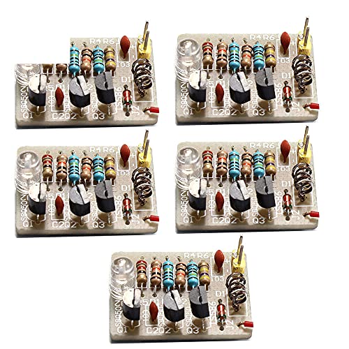5pcs Mobile Phone Signal Flash Light DIY Kit 3-12V Radiation Power Electronic Fun Kit