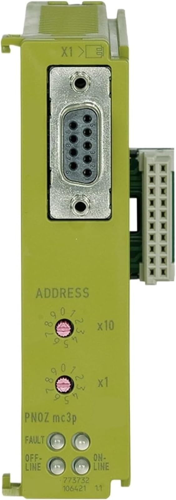 QIAOG PNOZ mc3p Industrial Safe Communication Module 773732 | Machine Fieldbus Interface for Automation and Control ,0617