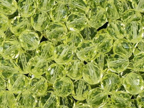 25 pcs Faceted Fire Polished Pressed Czech Glass Beads 8mm (0.32i...