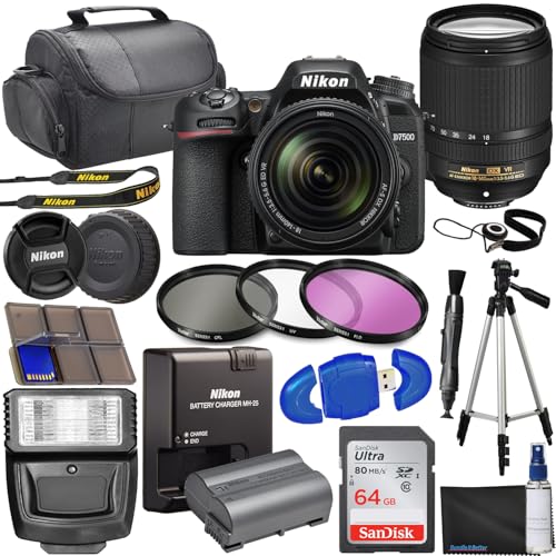 Nikon D7500 DSLR Camera with 18-140mm Lens Bundle