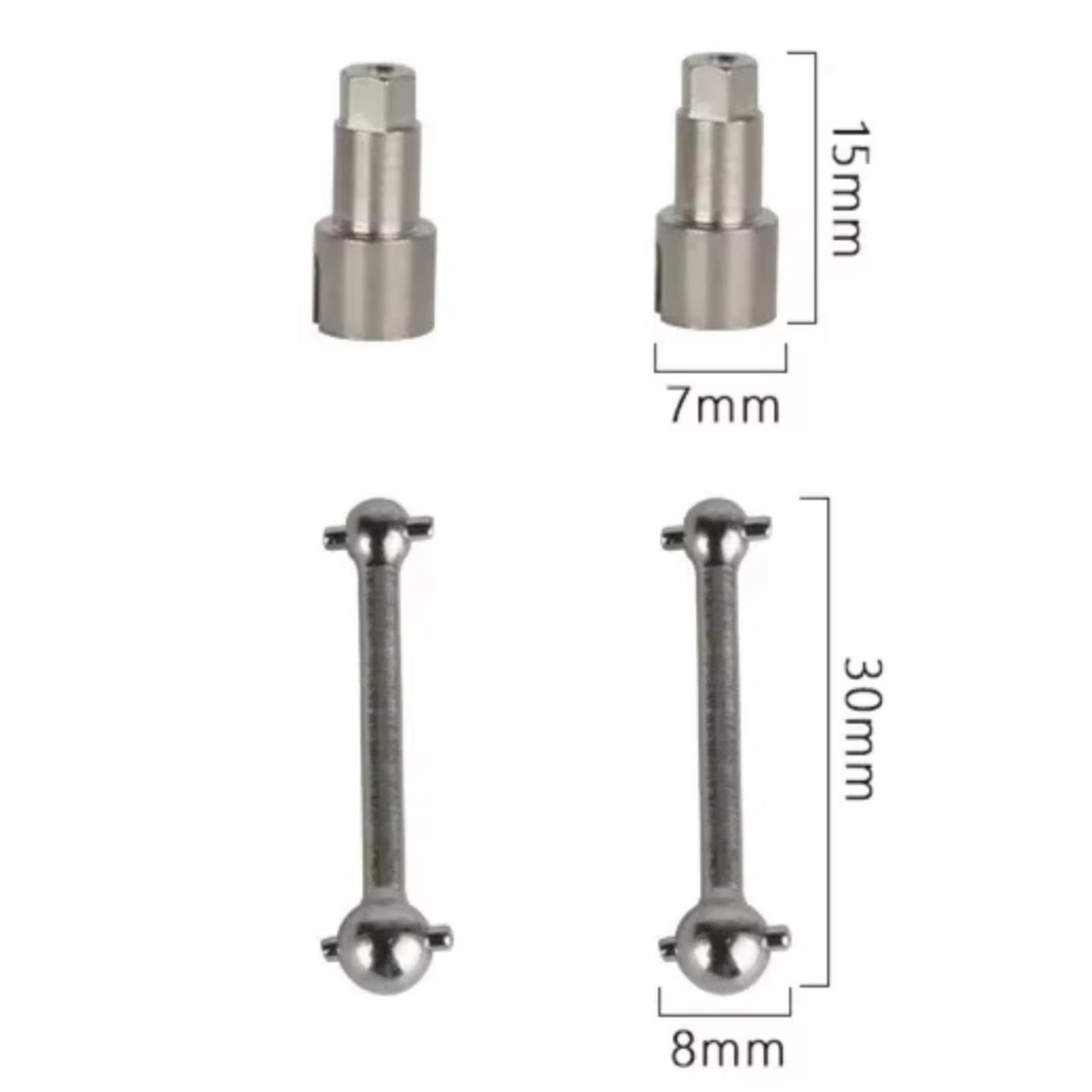 Eje De Transmisión Metal CVD para Ldrc A86 LD1801-LD1804 A01 A02 1/18