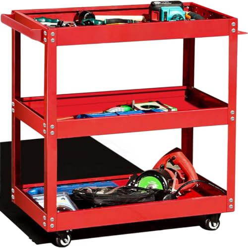 3 Tier Rolling Mechanic Utility Cart on Wheels
