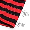 Zengjo Stripe Tshirt Men(Black&Red WD,XS) #4