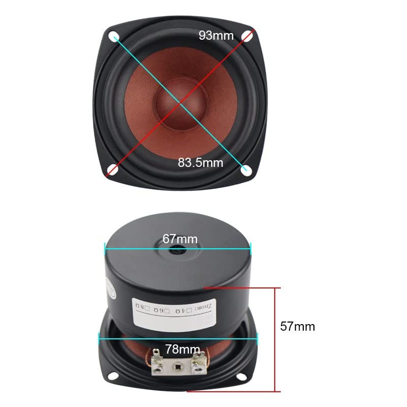Amazon.co.jp: YSANO Ghxamp.正方形3 インチ20W車のフルレンジ