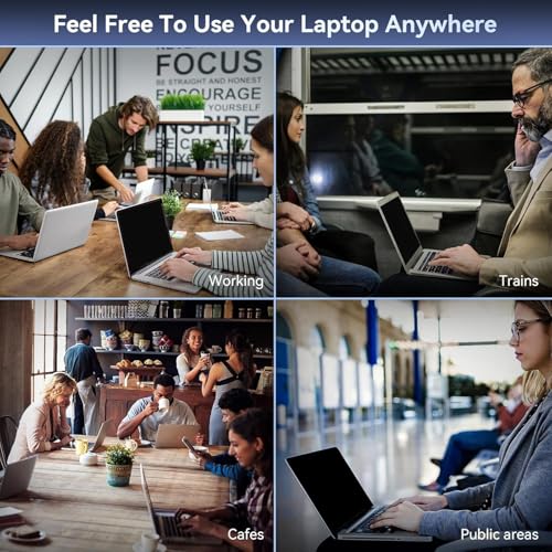 Image of NAXTON Privacy Screen guard for LAPTOP 16.0 INCH (aspect ratio 16:10) FIX TYPE - No Eye Strain | Anti Blue Light + Anti Glare | No Dry Eyes | Privacy Screen [Bubble Free], [Anti-Scratch], Customised for full Screen cover - NOT A TEMPERED GLASS (16.0 Inch (aspect ratio 16:10 Square type)