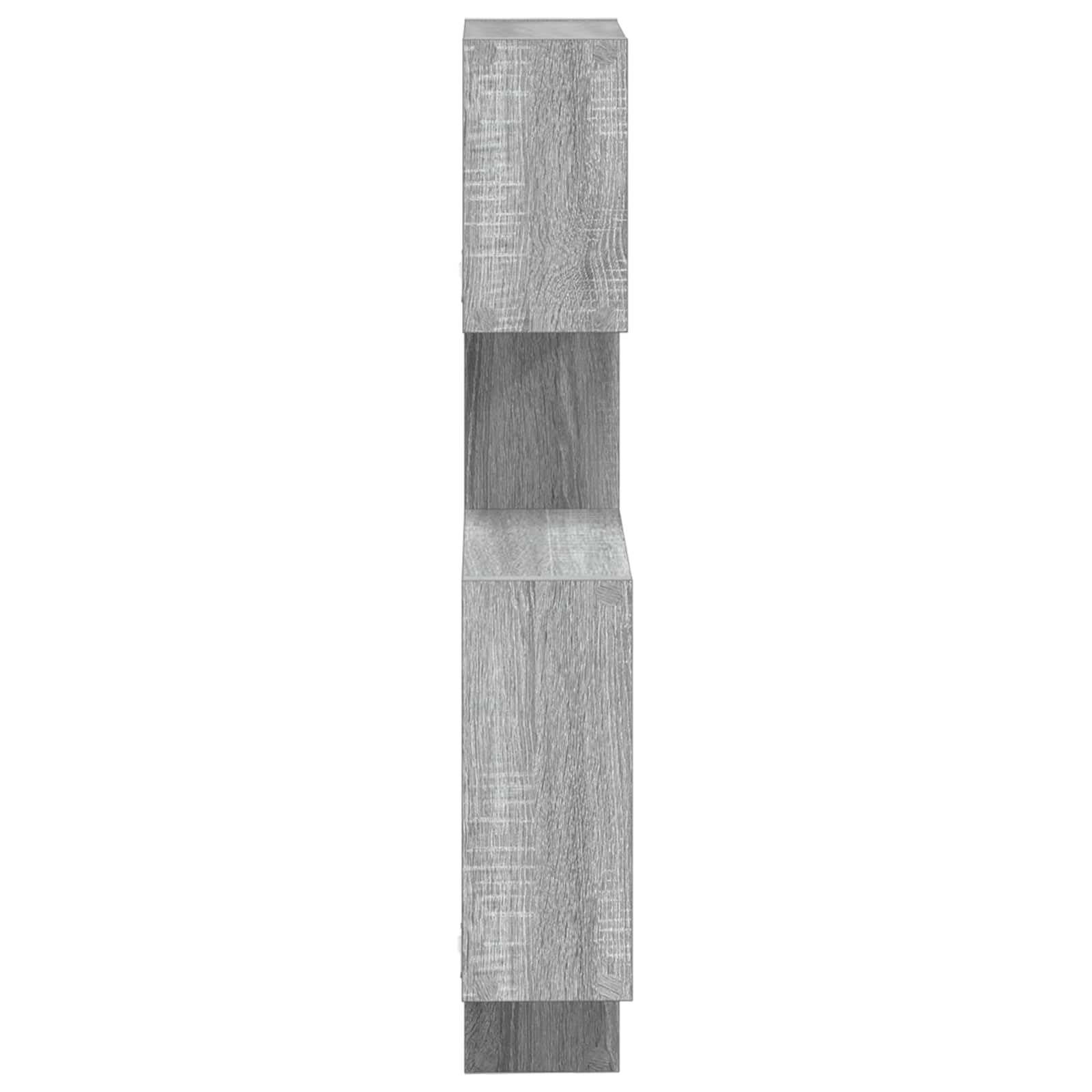 Wandwürfelregale Holzwerkstoff Grau 64 x 13,5 x 91,5 cm Wandhalterung platzsparend für Wohnzimmer Schlafzimmer Büro mit stabilem Stauraum und modernem Design