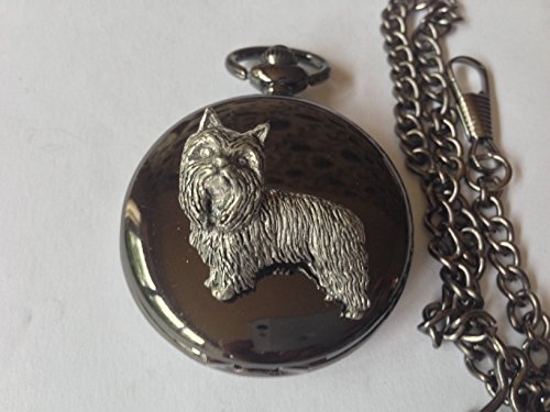 Montre de poche gousset quartz Yorkshire Terrier Sheffield D6