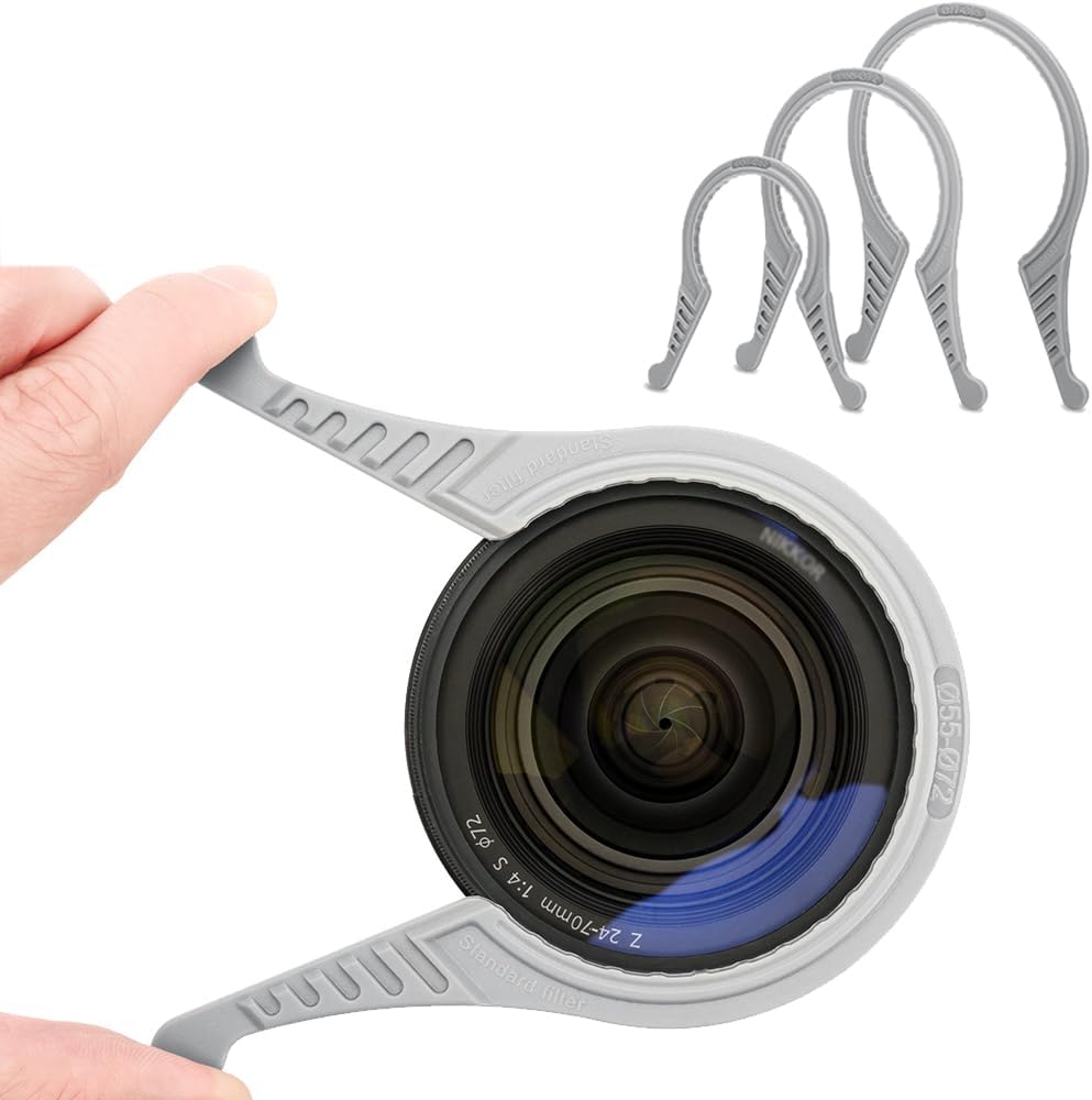 – JJC Camera Lens Filter Wrench 37-52mm, 55-72mm, 77-95mm Kit (3-Pack) for Filters Dia Φ37mm to Φ95mm, Camera Lens Filter Remover Filter Removal Wrench Tool