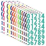 450PCS Number Stickers, 2-inch 30 Stickers Vinyl Number Stickers, Continuous Number 0-9 Number Stickers, Waterproof Numbered Stickers for Office, Classroom, Locker, Product Labels