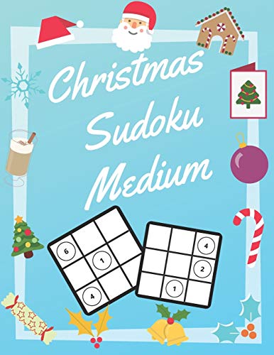 Christmas Sudoku Medium: 100 Pages With Sudokus On Medium Level | Solve And Relax | Large Print, Perfect Gift For Advent Time (125 Pages, 8.5 x 11)