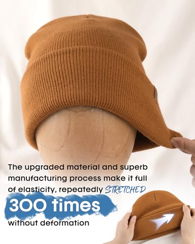 Image of FURTALK Unisex Cuffed Beanie Thick Double Knit Winter Skull Cap | Double-Layer Warmth, Ultra-Soft Itch-Free Knit, Snug No-Slip Fit, Essential Gear for Winter Jogging & Outdoor Sports