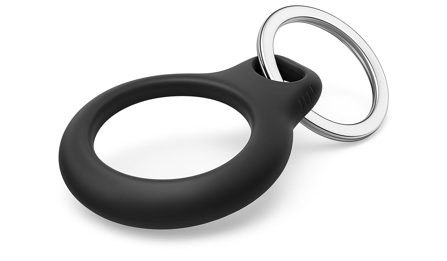AirTag Keychain Case - Secure Holder with Key Ring - Scratch-Resistant Case with Open Face & Raised Edges - Protective Accessory for Tracking Pets, Keys, etc – Charcoal-picture-20