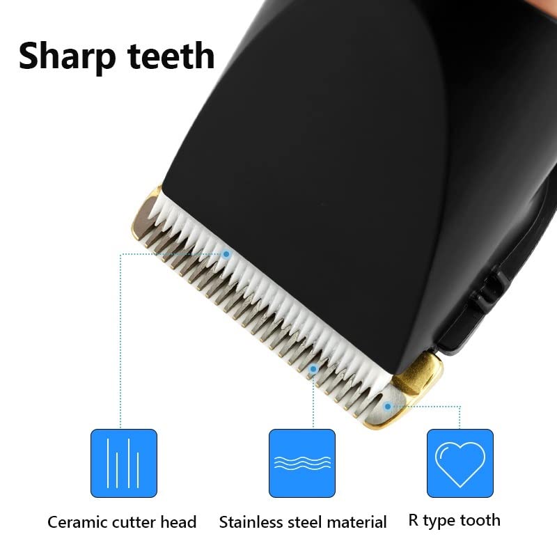 Miniatura 4 de Cortapelos para hombres, máquina de cortar pelo eléctrica recargable, cortador de pelo de titanio de cerámica, hoja de peluquería para hombres,