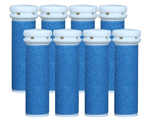 Replacement Refill Rollers for Emjoi Micro-pedi (Extra Coarse) - Pack of 8