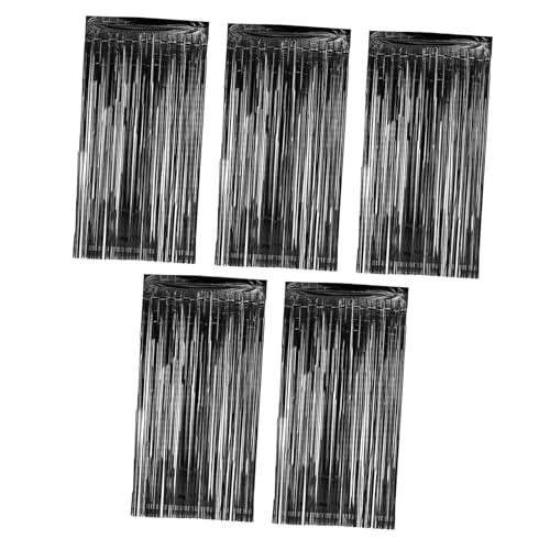 Zerodeko Thickened Rain Silk Fringe Curtain Tinsel Door Backdrop Streamer for 2m Long Elegance in Your Celebration