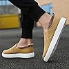 Mens Slip On Canvas Summer Shoes Breathable Loafers Mens Shoes Breathable Walking Loafers Comfy Casual Sneakers Plimsoll Espadrilles Pumps Flat Boat Trainers Yachting Deck Board Sneaker Khaki #5