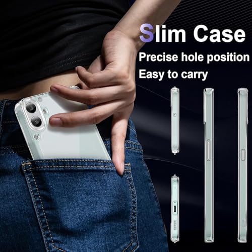 Image of REALCASE Silicone Nothing Phone CMF 1 Back Cover Case | Scratch Resistant Protective Crystal Clear Transparent | Bumper Back Cover Case for Nothing Phone CMF 1