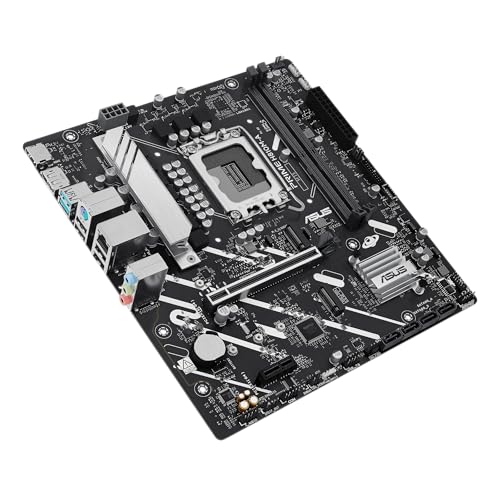 Prime H810M Prime H810M-A-CSM Intel H810 LGA 1851 mATX Scheda madre, 6+1+1+1 Discrete MOS, DDR5, PCIe 4.0, 2xM.2 Slots, Intel 1Gb Ethernet, DisplayPort, HDMI, USB 10Gbps, USB 5Gbps Type-C-A CSM - Scheda madre - Immagine 1