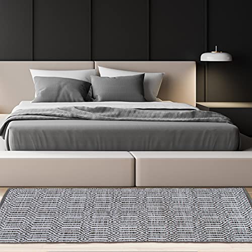 Chardin Home Moss Green & Ivory Boho Throw Rug 2X5 Feet |Hand Woven Farmhouse Rug | Great In Kitchens Entryways Doormats Bathrooms Meditation Mat | Machine Washable & Reversible Cotton Rugs #TOP1