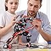 LQPFBSM Black Wanderer Mech Building Set 585 Pieces Dark Robot Action Figure with 2 Weapon Modes Ronin Destroyer Model Kit Anime Gift for Adults Teens