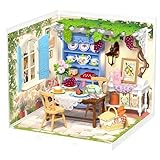 Rolife Super Creator DIY Miniature House Miniatur Haus Bausatz Selber Bauen Deko für Schreibtisch Bücherregal Modellbausatz Diorama Modellbau Bastelset für Kinder (Midsummer Dream Yard)