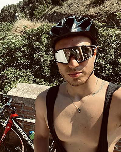 X-Tiger Polarized Cycling Glasses With 5 Interchangeable Lenses,Mtb Biking Baseball Running Sports Sunglasses For Men Women #TOP1