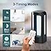 SANSI 42W UV Light Sanitizer with Remote Control Timer, 99.9% UVC Lamp 254nm Wavelength, Portable Ultraviolet Light for Bedroom Hotel Kitchen Bathroom Cleaning- Ozone Free