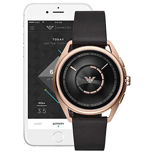 Emporio Armani Smartwatch Uomo con Cinturino in Acciaio Inox ART9005