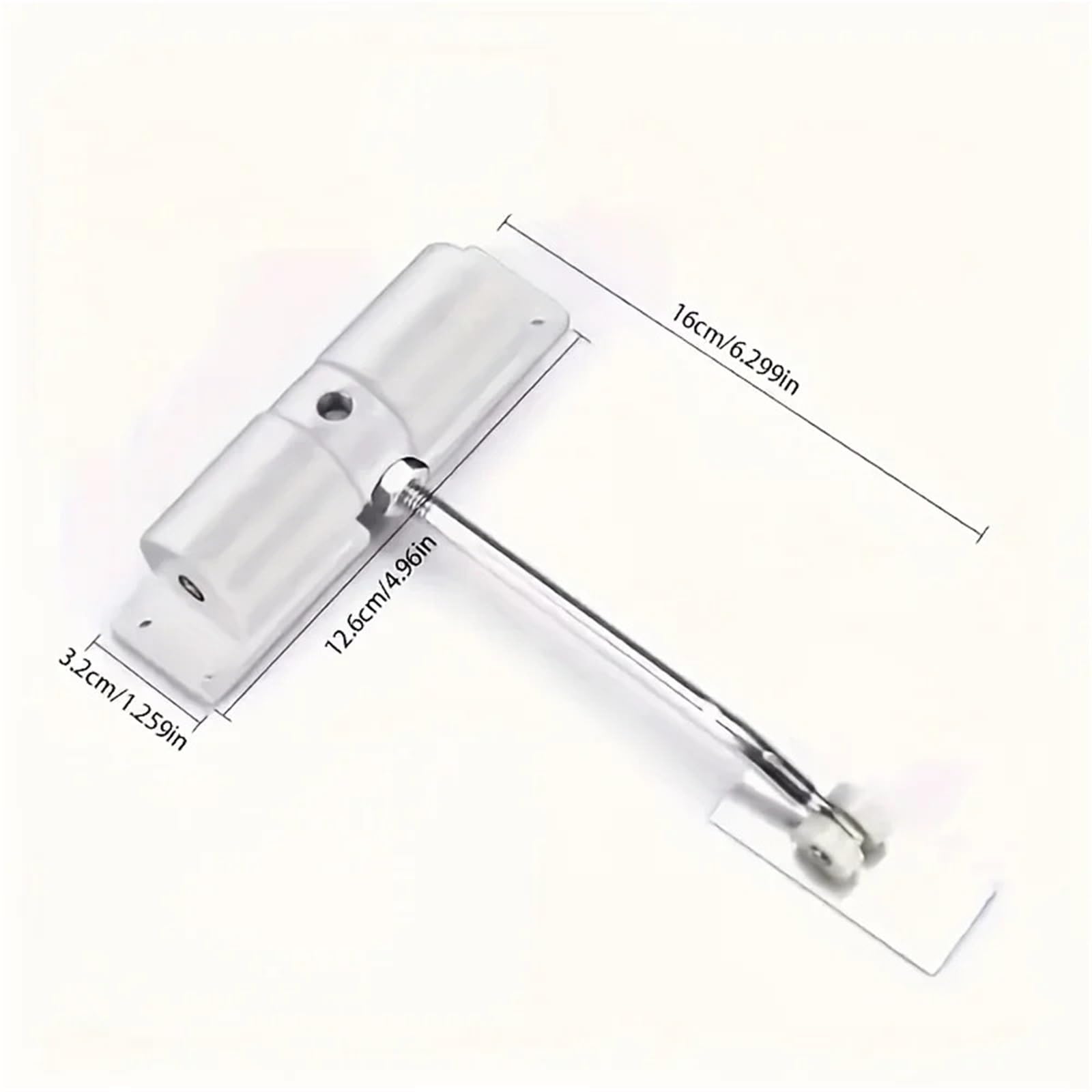 Chiudiporta automatico regolabile for carichi pesanti da 2 pezzi con molla di sicurezza hardware for mobili for porte Costruzione Per Porte(WHITE)