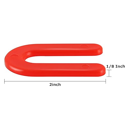 Miniatura 2 de Paquete de 300 espaciadores de azulejos de herradura, cuñas de plástico de 18 pulgadas en forma de U estructural, cuñas de herradura de plástico