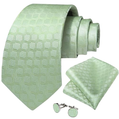 Corbata de seda a cuadros para hombre miniatura 1