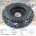 Set of 2 ATV Tires 25x8-12 ATV Tires and Wheels, 12x6 Rim, 6 Ply All Terrain Tire, 4 * 136 PCD,3.5+2.5 Offset, Compatible with Atv UTV Off-Road