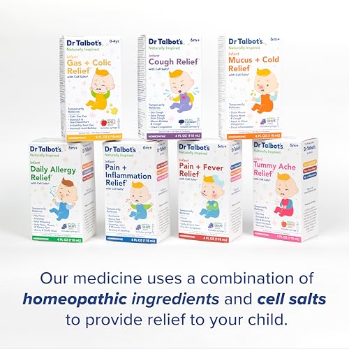 Image of Dr. Talbot's Gas + Colic Relief Liquid Medicine, Naturally Inspired, for Infants, Includes Syringe, Apple Juice Flavor, 4 Fl Oz