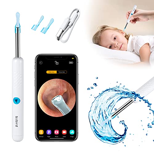 Ear Wax Removal Kit, BEBIRD R1 Ear Wax Removal Endoscope kit with 1080P HD Camera, 6 Led Lights Ear Cleaner Kit, 3.9mm Smart Visual WiFi Ear Scope, Safe Home Ear-Wax Removal Tool for Kid Adult & Pet