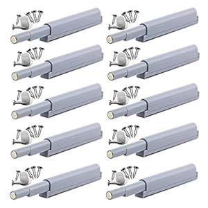 YUOIP® Scrocco magnetico chiusura magnetica per l’apertura/chiusura della porta con la semplice pressione di un pulsante (10 Pezzi)