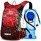 Mothybot Hydration Pack, Insulated Hydration Backpack with 2L BPA Free Water Bladder and Storage, Hi