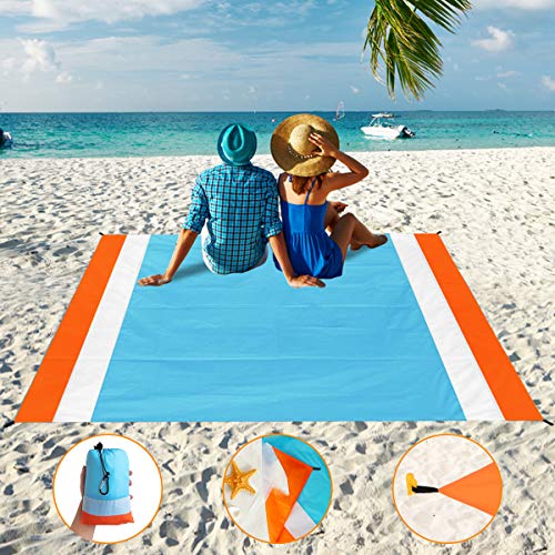 Aitey Sand Free Beach Blanket, Waterproof Beach Mat Compact Outdoor Blanket Ideal